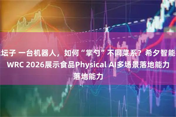 钱坛子 一台机器人，如何“掌勺”不同菜系？希夕智能在WRC 2026展示食品Physical AI多场景落地能力